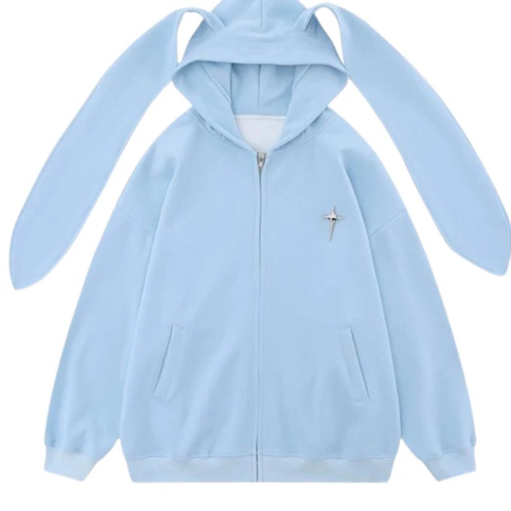 Brand New: Aelfric Eden Bunny Ear Hoodie in Blue